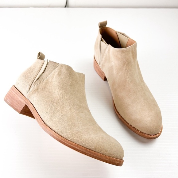 FORTRESS OF INCA Ankle Boots Womens 7 Daniela Smoke Suede Pull On Booties - Picture 2 of 12